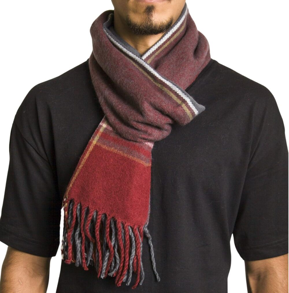 2906 Plaid Scarf Soft Winter Scarves Unisex,Maroon Plaid,One Size